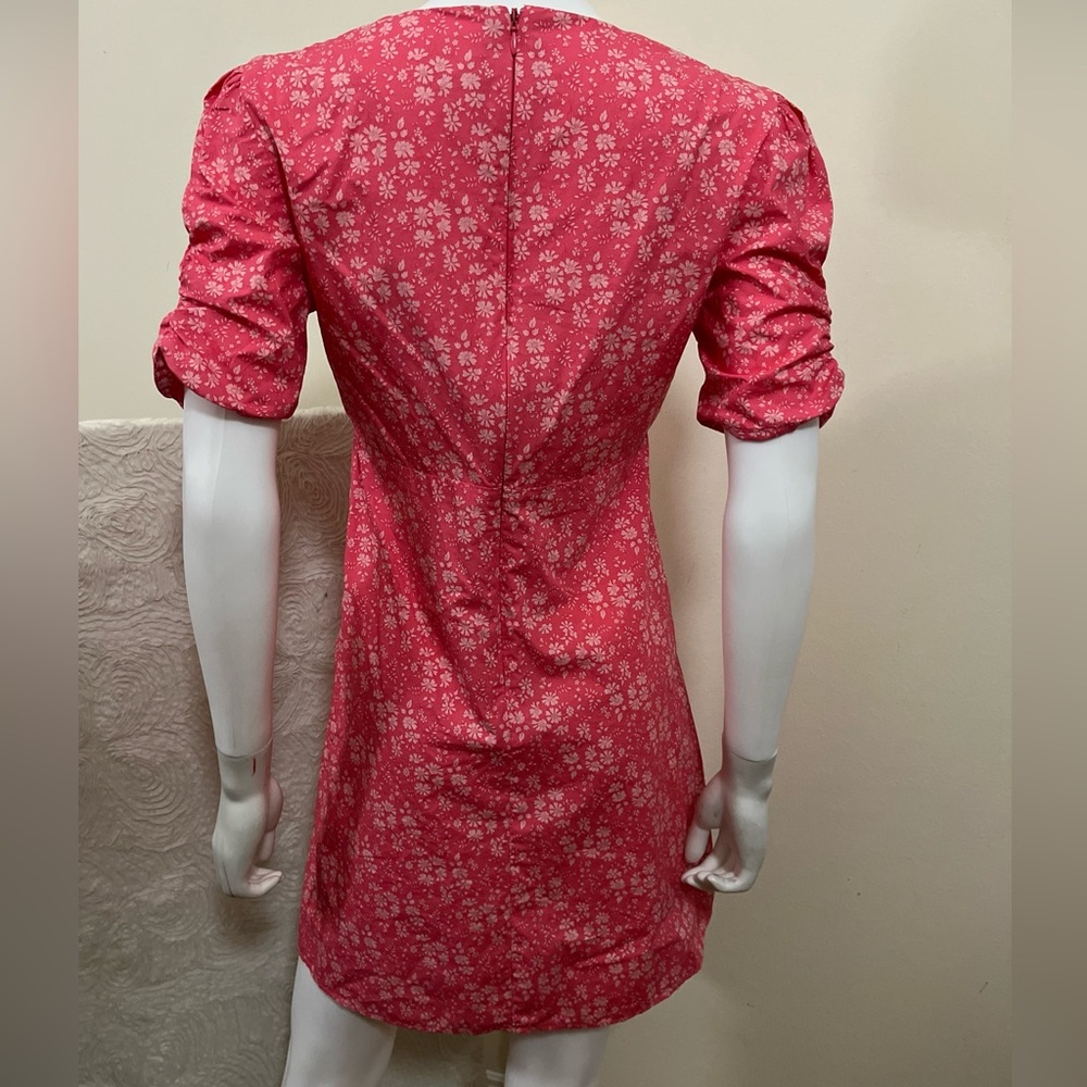 LIBERTY FABRIC x Topshop Pink Floral Cotton Day Cottagecore Country Play Dress 6 - Picture 9 of 10